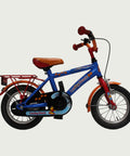 12.15 - BikeFlip, 12 inch kinderfiets, Lucky Duck fiets, stoere kinderfiets, Loekie fiets, blauwe kinderfiets, terugtraprem