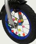 12.27, BikeFlip Corvino, 12 inch, blauw/grijs, lengte kind: 85-100 cm, terugtraprem, handrem, geen versnellingen, kabelslot