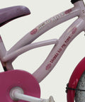 12.2 - BikeFlip, 12 inch, lengte kind: 85-100 cm, terugtraprem, zonder versnellingen, kabelslot, roze licht paars fiets