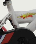 12.10 - BikeFlip, Blauw wit rode fiets, Kabelslot, Terugtraprem en handrem