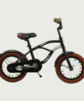 14.26 - BikeFlip, 14 inch fiets, zwarte cruiser, terugtraprem, geen versnellingen, kabelslot, kinderfiets
