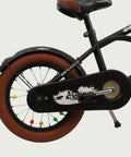 14.26 - BikeFlip, 14 inch fiets, zwarte cruiser, terugtraprem, geen versnellingen, kabelslot, kinderfiets