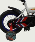 12.86 - BikeFlip, 12 inch kinderfiets, politiefiets, lichtsirene, blauw, terugtraprem, handrem, kabelslot, stoer, avontuur