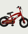 12.80 - BikeFlip, 12 inch kinderfiets, rode fiets, Cars thema, terugtraprem, handrem, kabelslot, stoer, avontuurlijk