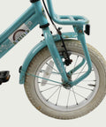 14.16 - BikeFlip, 14 inch kinderfiets, lichtblauw fiets, terugtraprem, handrem, geen versnellingen, kabelslot