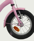 12.44 - BikeFlip, kinderfiets, 12 inch, roze fiets, terugtraprem, handrem, geen versnellingen, kabelslot, zijwieltjes