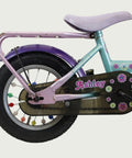 12.92 - BikeFlip, 12 inch kinderfiets, licht roze en blauw, terugtraprem, handrem, geen versnellingen, verlichting, kabelslot
