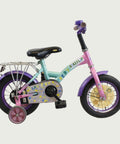 12.139 - BikeFlip, 12 inch kinderfiets, veelkleurige kinderfiets, terugtraprem, handrem, kabelslot, peuterfiets, 85-100 cm