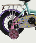 12.139 - BikeFlip, 12 inch kinderfiets, veelkleurige kinderfiets, terugtraprem, handrem, kabelslot, peuterfiets, 85-100 cm