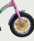 12.139 - BikeFlip, 12 inch kinderfiets, veelkleurige kinderfiets, terugtraprem, handrem, kabelslot, peuterfiets, 85-100 cm