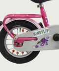 12.134 - BikeFlip, 12 inch kinderfiets, Puky fiets, roze kinderfiets, spaak kraaltjes, terugtraprem, handrem, kabelslot