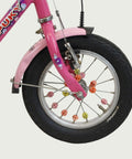 12.134 - BikeFlip, 12 inch kinderfiets, Puky fiets, roze kinderfiets, spaak kraaltjes, terugtraprem, handrem, kabelslot