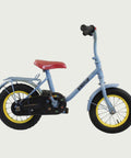 12.138 - BikeFlip 12 inch kinderfiets, blauwe kinderfiets, terugtraprem, kabelslot, tweedehands kinderfiets,