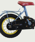 12.138 - BikeFlip 12 inch kinderfiets, blauwe kinderfiets, terugtraprem, kabelslot, tweedehands kinderfiets,