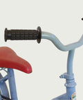 12.138 - BikeFlip 12 inch kinderfiets, blauwe kinderfiets, terugtraprem, kabelslot, tweedehands kinderfiets,