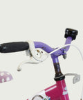 14.18 - BikeFlip, 14 inch kinderfiets, roze fiets, Disney-thema, terugtraprem en handrem, geen versnellingen, kabelslot