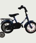 12.88 - BikeFlip, 12 inch kinderfiets, blauw, terugtraprem, handrem, geen versnellingen, kabelslot, zijwieltjes optioneel