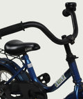 12.88 - BikeFlip, 12 inch kinderfiets, blauw, terugtraprem, handrem, geen versnellingen, kabelslot, zijwieltjes optioneel