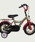 12.33 - BikeFlip, 12 inch, kinderfiets, bruin, terugtraprem, handrem, geen versnellingen, kabelslot, kinderen, 85-100 cm fiet