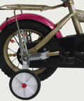 12.33 - BikeFlip, 12 inch, kinderfiets, bruin, terugtraprem, handrem, geen versnellingen, kabelslot, kinderen, 85-100 cm fiet