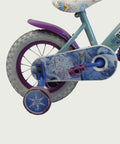 12.102 - BikeFlip, 12 inch kinderfiets, kleine ijsprinsessen, veelkleurig Frozen thema, mandje aan de voorkant