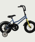 12.74 - BikeFlip, 12 inch kinderfiets, blauw fiets, Loekie, terugtraprem, kabelslot, stevig, stijlvol, geschikt voor beginner
