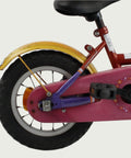 12.41 - BikeFlip, kinderfiets, 12 inch, rode fiets, terugtraprem, handrem, geen versnellingen, kabelslot, zijwieltjes