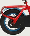 12.23 - BikeFlip, 12 inch, lengte kind: 85-100 cm, terugtraprem, geen versnellingen, kabelslot, rood, Loekie, handrem, fiets