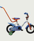 12.103 - BikeFlip, 12 inch fiets, zijwieltjes, handige houvast, terugtraprem, kabelslot, 85-100 cm kind, kledingmaat 86-98