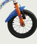 12.103 - BikeFlip, 12 inch fiets, zijwieltjes, handige houvast, terugtraprem, kabelslot, 85-100 cm kind, kledingmaat 86-98