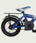 BikeFlip, 12.107, corvino fiets, blauw wit fiets, 12 inch kinderfiets, terugtraprem en handrem, geen versnellingen, kabelslot