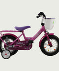 12.25 - BikeFlip, 12 inch, lengte kind: 85-100 cm, terugtraprem, geen versnellingen, kabelslot, roze, zijwieltjes optioneel
