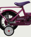 12.25 - BikeFlip, 12 inch, lengte kind: 85-100 cm, terugtraprem, geen versnellingen, kabelslot, roze, zijwieltjes optioneel