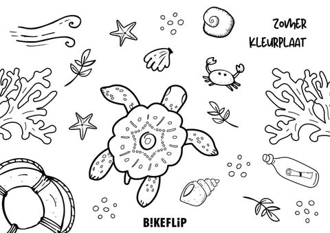 Summer coloring page
