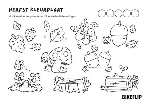 Herfst kleurplaat