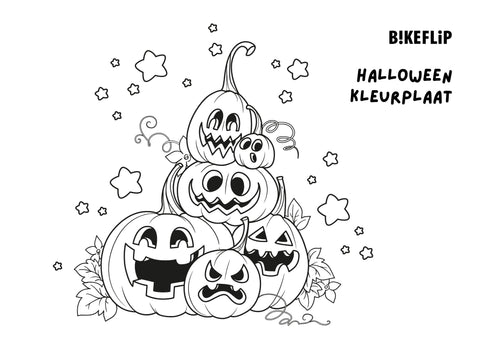 Halloween kleurplaat