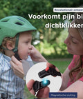 GO - OFF kinderhelm blauw + helmslot kinderfiets - BikeFlip