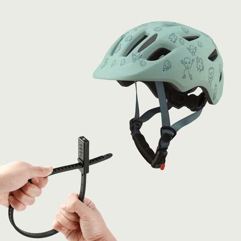 GO - OFF kinderhelm blauw + helmslot kinderfiets - BikeFlip