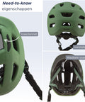 GO - OFF kinderhelm groen + helmslot kinderfiets - BikeFlip