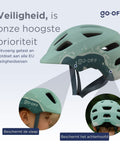 GO - OFF kinderhelm groen kinderfiets - BikeFlip
