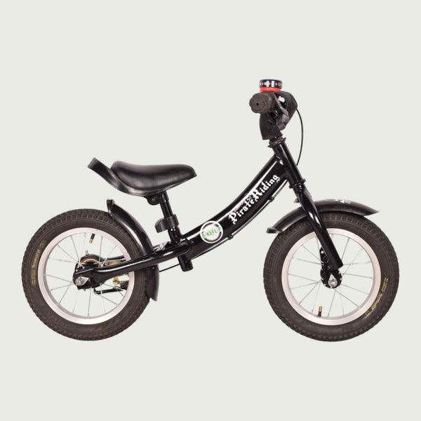 kinderfahrrad pirat PirateRiding balance bike for under 3 years - Black