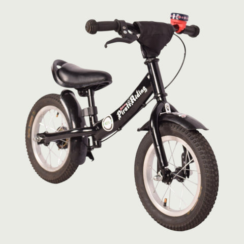 kinderfahrrad pirat PirateRiding balance bike for under 3 years - Black