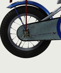 12.116 - BikeFlip, 12 inch kinderfiets, terugtraprem, handrem, kabelslot, siliconen verlichting, zilver fiets