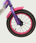 BikeFlip - 14.37 - BikeFlip, 12 inch fiets, veelkleurige Popal fiets, terugtraprem en handrem, geen versnellingen, kabelslot