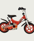 12.123 - BikeFlip, 12 inch kinderfiets, rode kinderfiets, geen versnellingen, Cars fiets, peuterfiets, terugtraprem, handrem