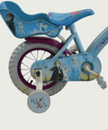 12.167 - BikeFlip, 12 inch Frozen fiets, blauwe fiets, kinderfiets, terugtraprem, handrem, zijwieltjes, kettingkast