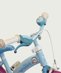 12.167 - BikeFlip, 12 inch Frozen fiets, blauwe fiets, kinderfiets, terugtraprem, handrem, zijwieltjes, kettingkast