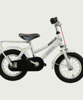 12.168 - BikeFlip, 12 inch Volare fiets, witte fiets, kinderfiets, terugtraprem, handrem, zijwieltjes, kabelslot