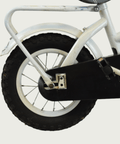 12.168 - BikeFlip, 12 inch Volare fiets, witte fiets, kinderfiets, terugtraprem, handrem, zijwieltjes, kabelslot