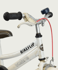 12.168 - BikeFlip, 12 inch Volare fiets, witte fiets, kinderfiets, terugtraprem, handrem, zijwieltjes, kabelslot